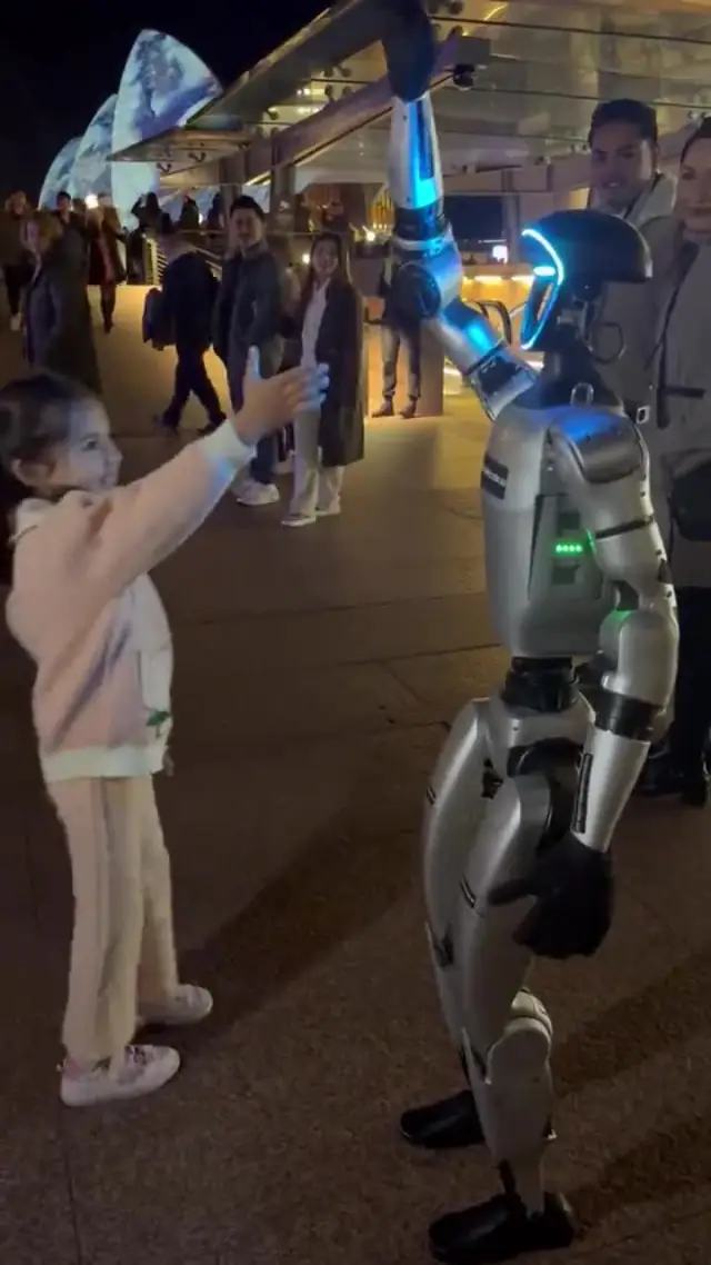 Rocco humanoid robot demonstration at an event