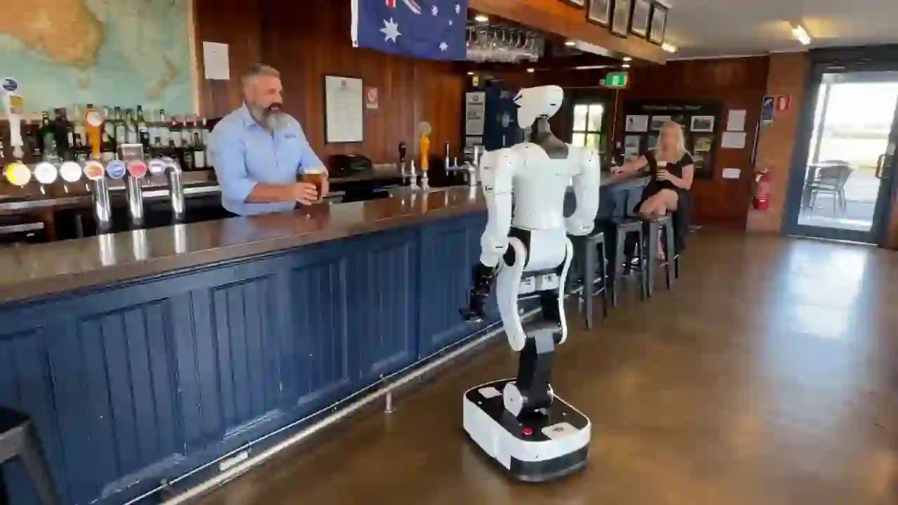 Robot at event in Australia